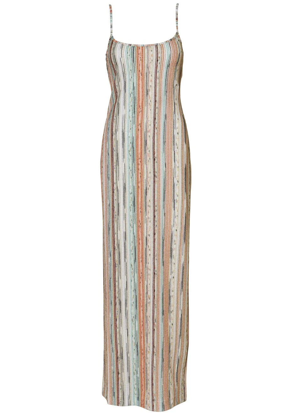 Lamé Multicolour Maxi Slip Dress