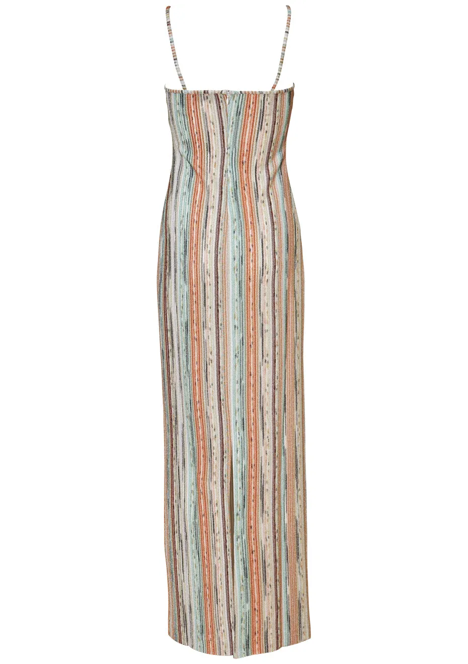 Lamé Multicolour Maxi Slip Dress