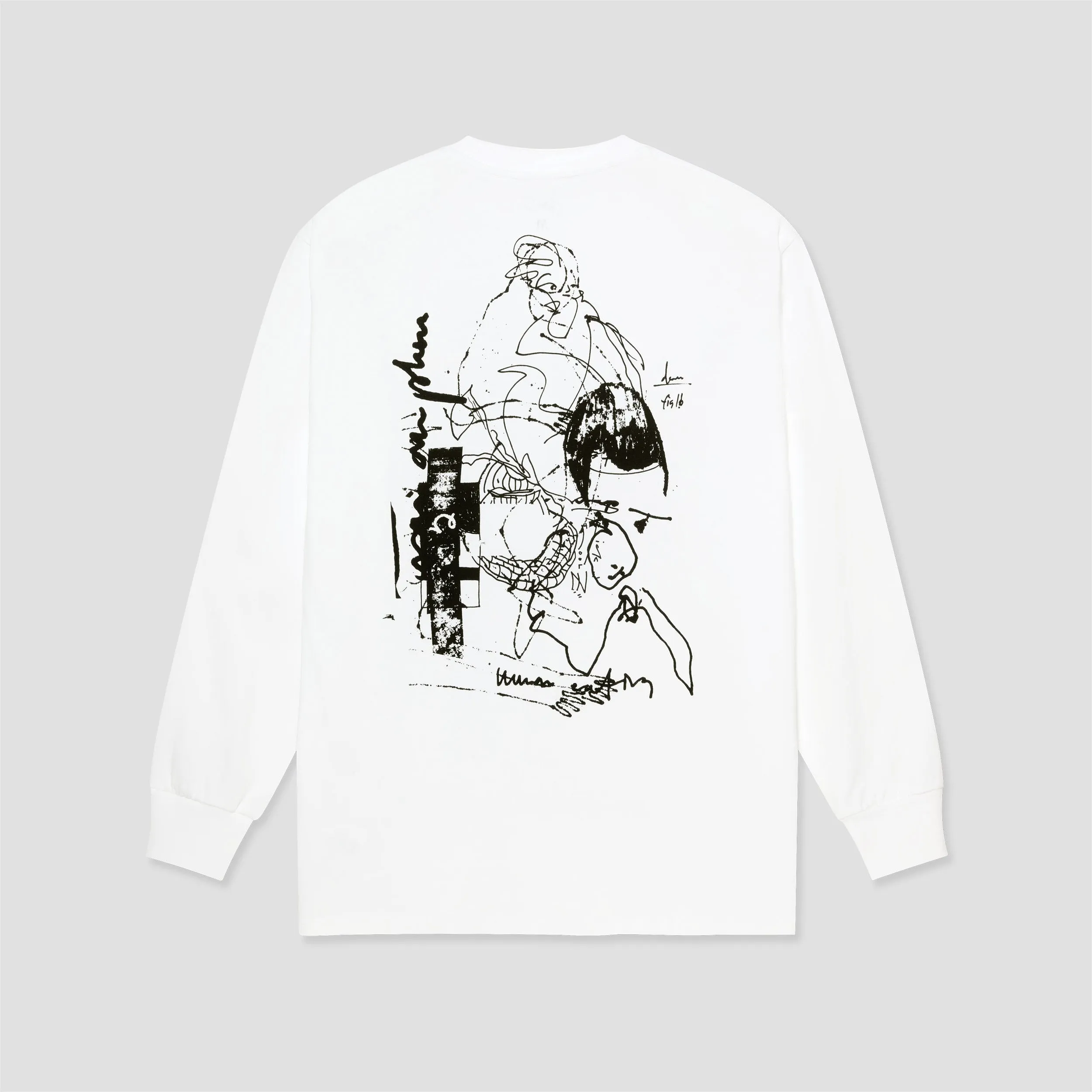 Last Resort AB FIG 16 Long Sleeve T-Shirt White / Black