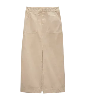 Leyton Skirt in Khaki