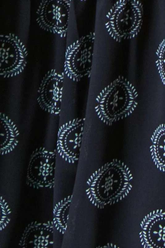 Lindsey Peasant Maxi Dress-Black