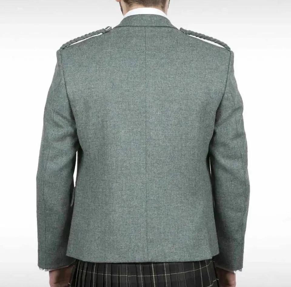 Lovat Green Crial Argyle Kilt Jacket & Waistcoat Set - Highland Wedding Kilt Outfit