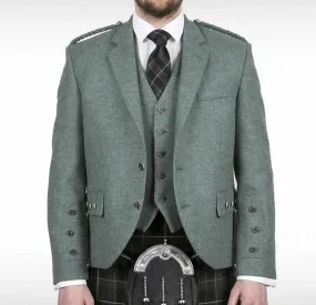 Lovat Green Crial Argyle Kilt Jacket & Waistcoat Set - Highland Wedding Kilt Outfit