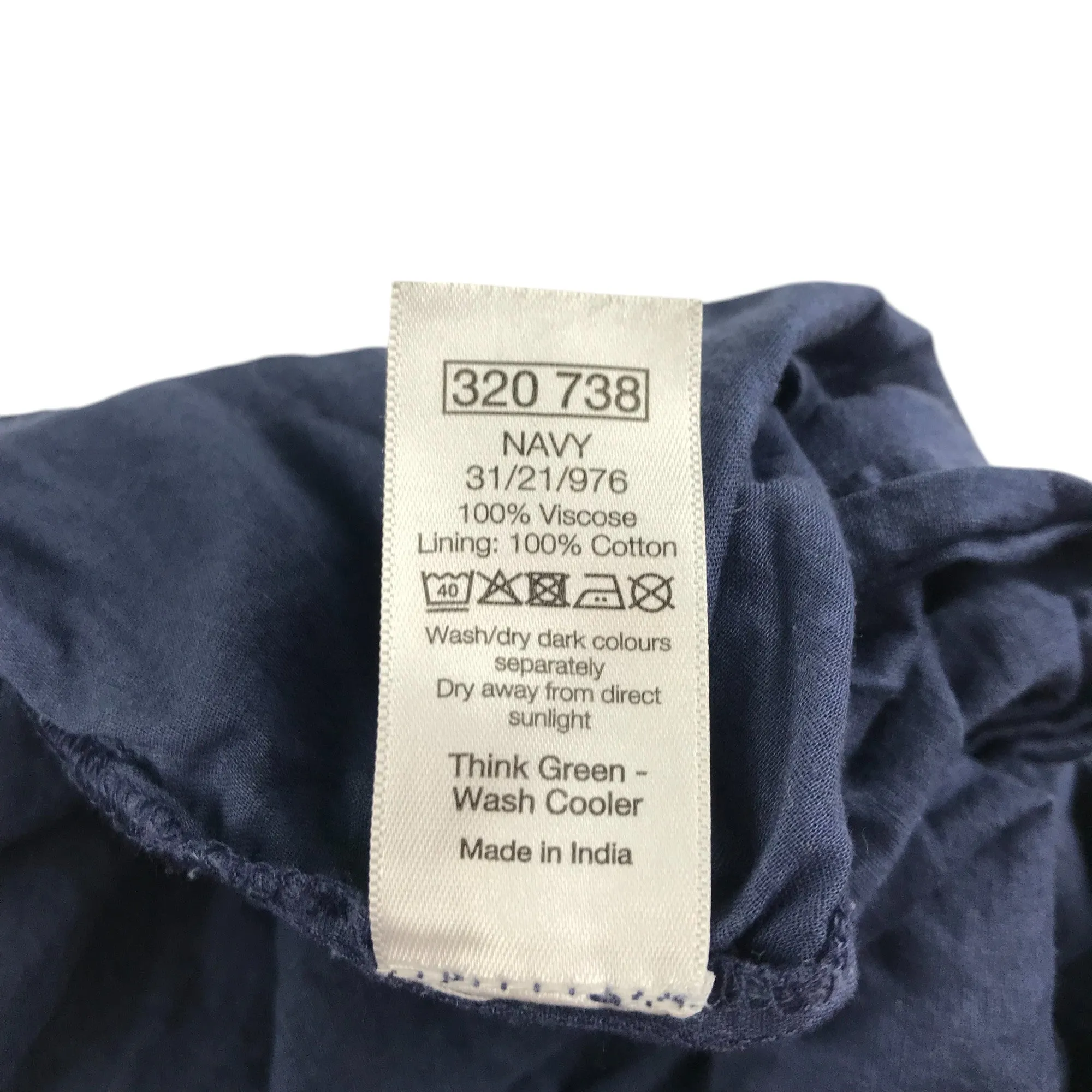 M&Co skirt 11-12 years blue teared maxi