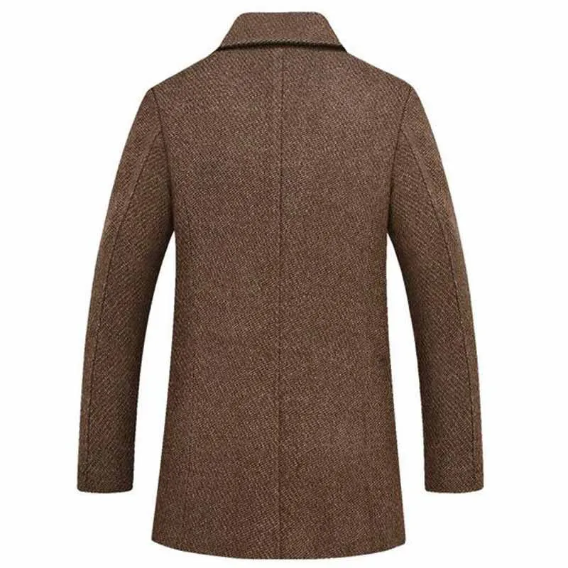Men's Fashion Thick Double Breasted Winter Coat