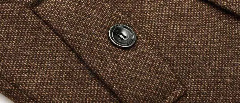 Men's Fashion Thick Double Breasted Winter Coat