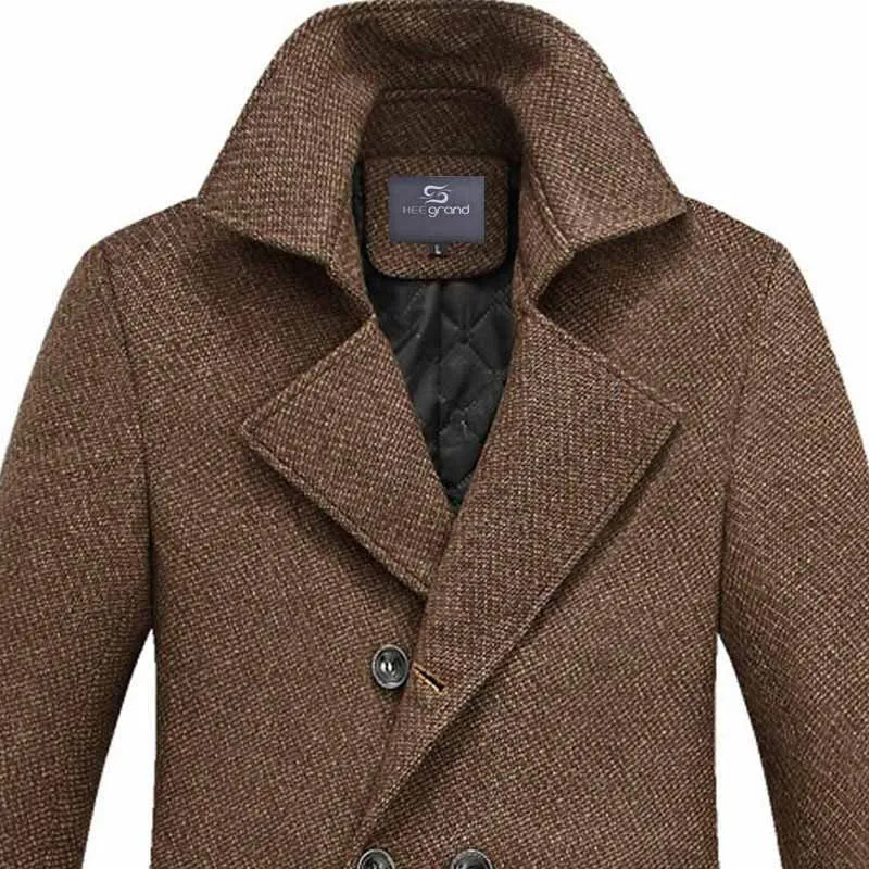 Men's Fashion Thick Double Breasted Winter Coat