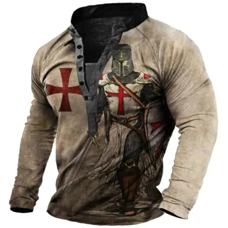 Men's Long Sleeve Vintage T-Shirt