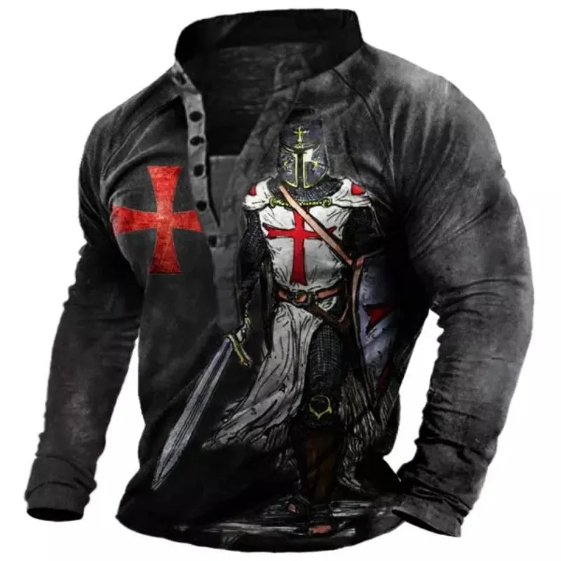 Men's Long Sleeve Vintage T-Shirt