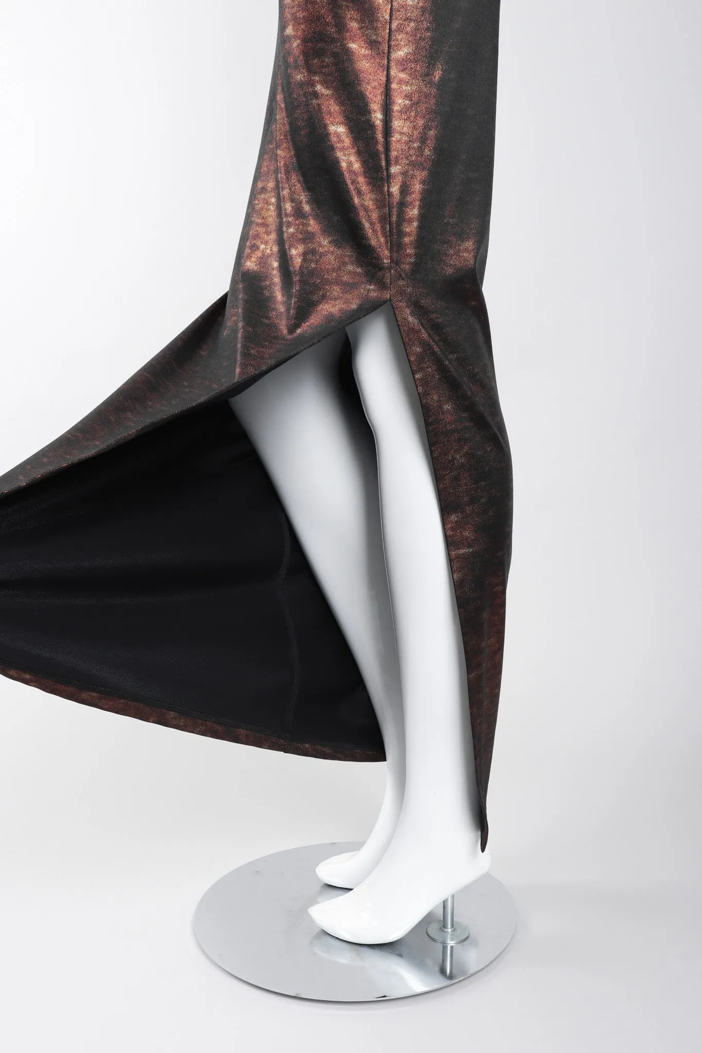 Metallic Stretch Slip Dress
