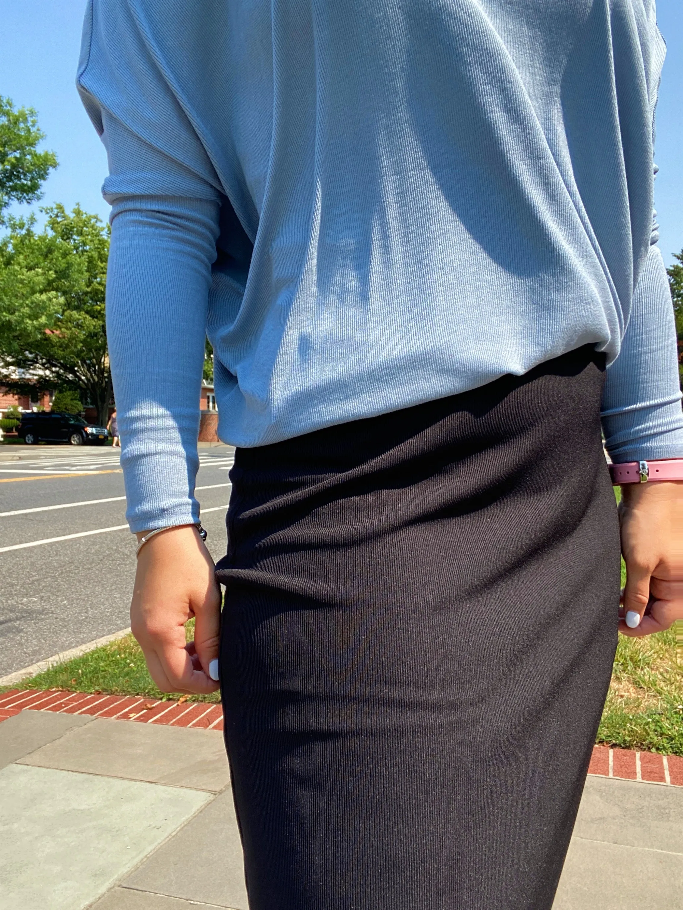 Monte Carlo Ribbed Longer Skirt
