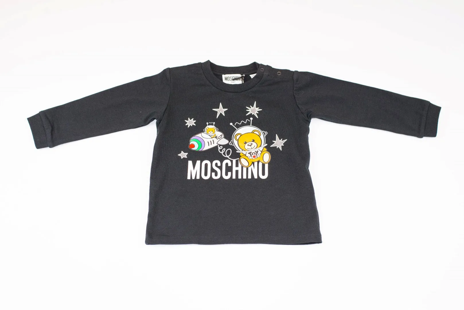 MOSCHINO BABY SHIRT AND PANTS SET WITH SPACE TOY BEAR