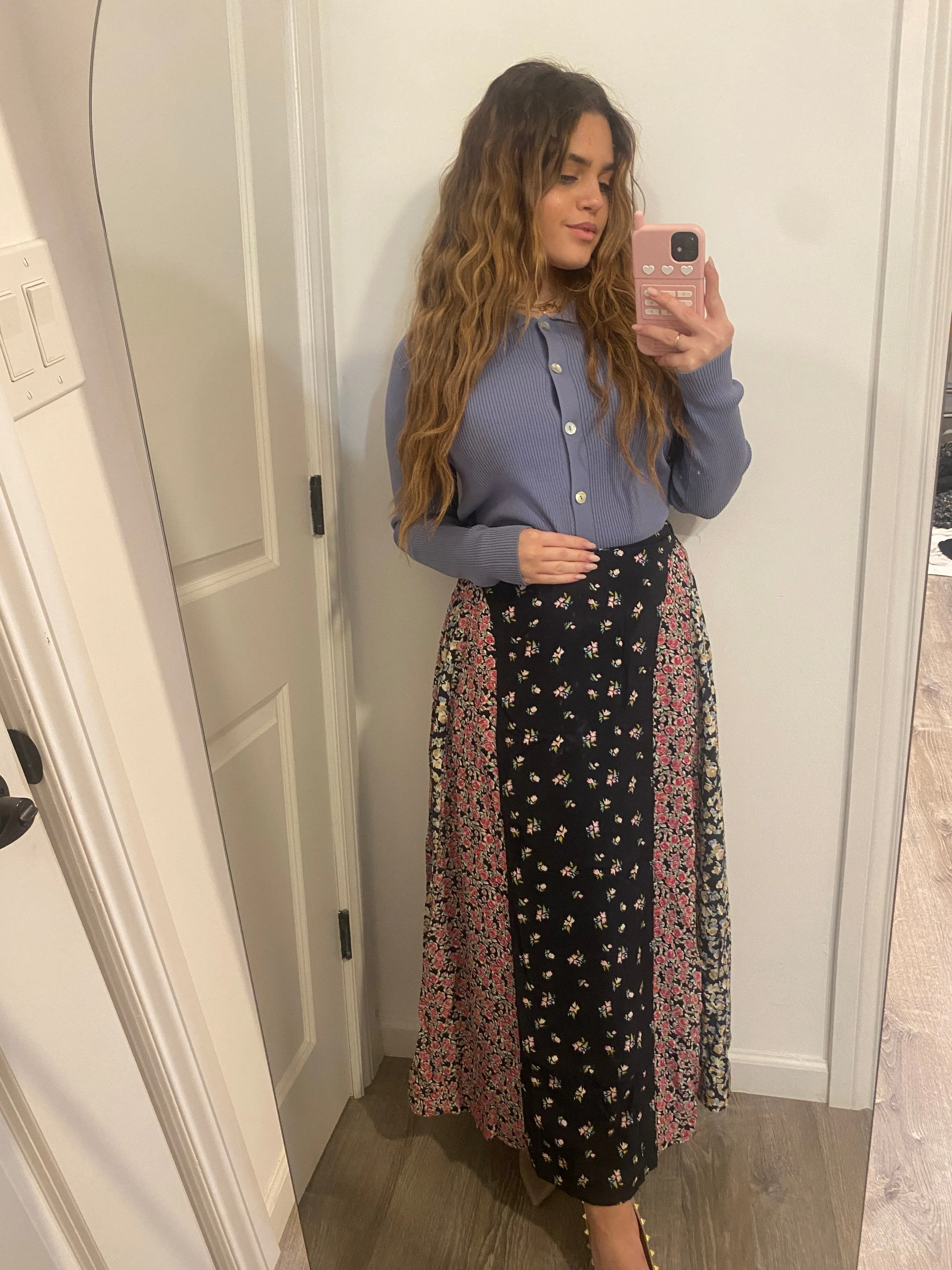 MULTI FLORAL SKIRT
