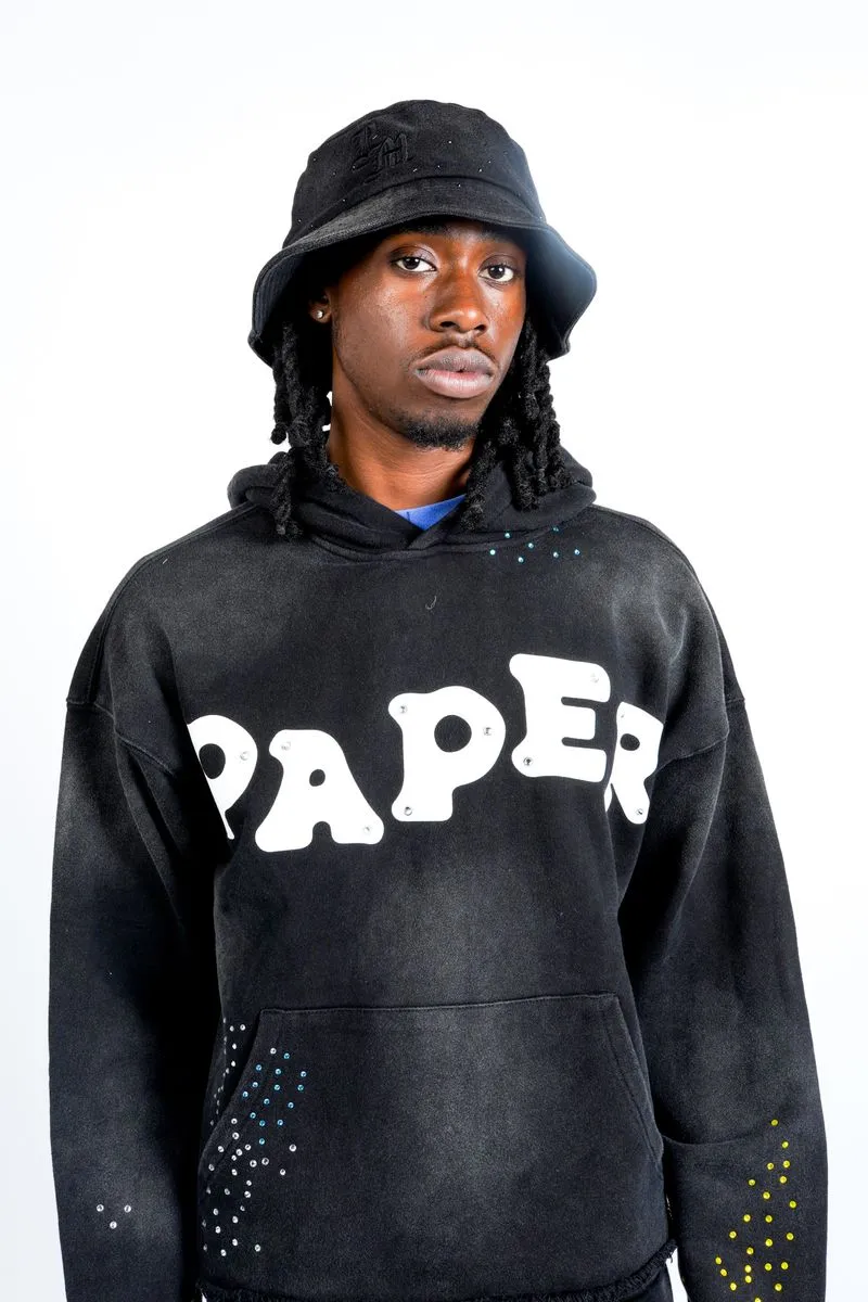 Paper Money PAPER HOODIE & SWEATPANTS (Black)