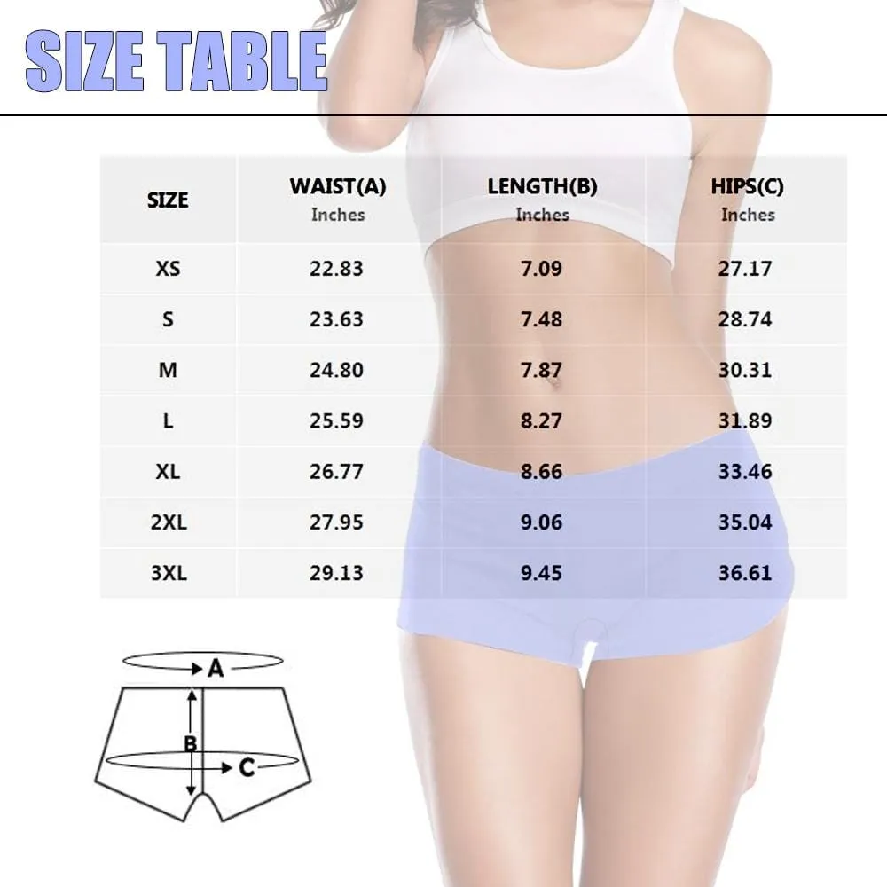 Personalized Face Women's Underwear Custom Super Mom Women's Boyshort Panties Gift for Her