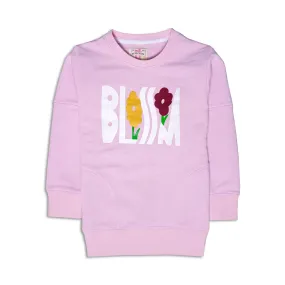 Pink Graphic Terry Sweat Top