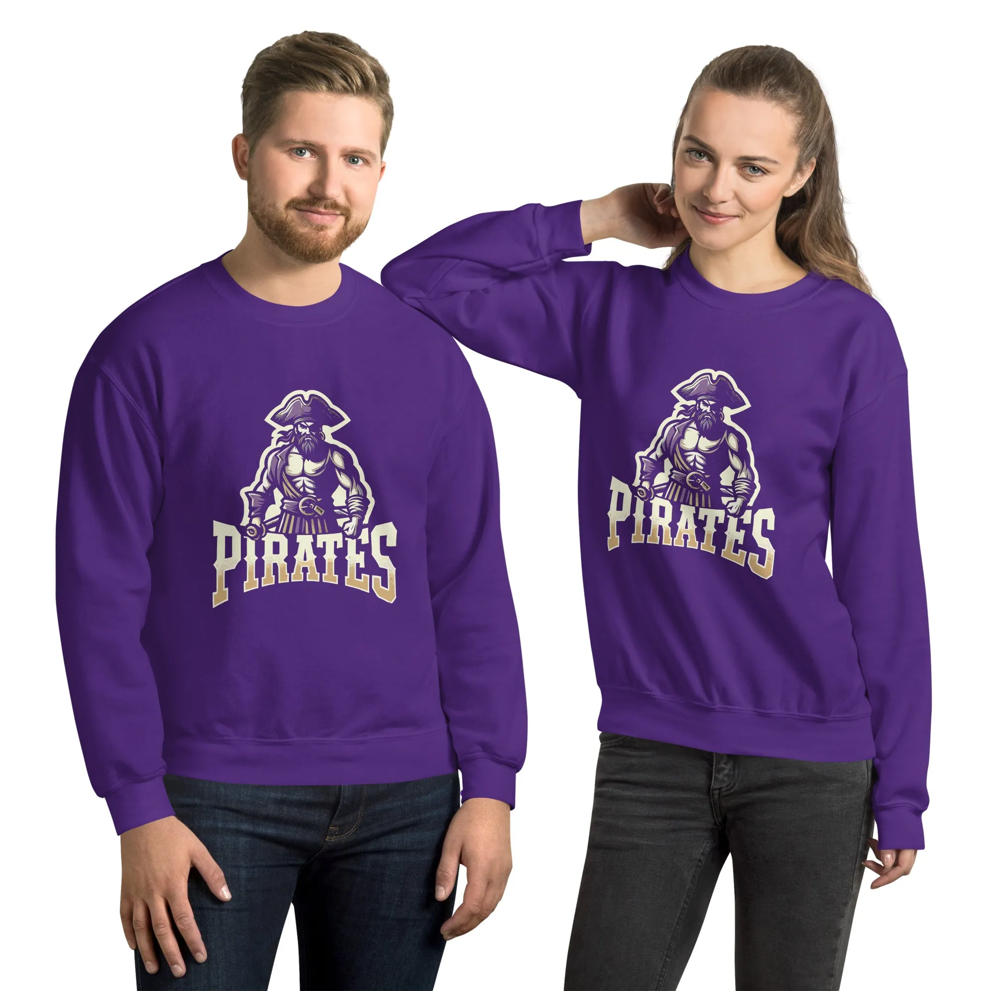Pirates Old School Vintage College Unisex Sweatshirt