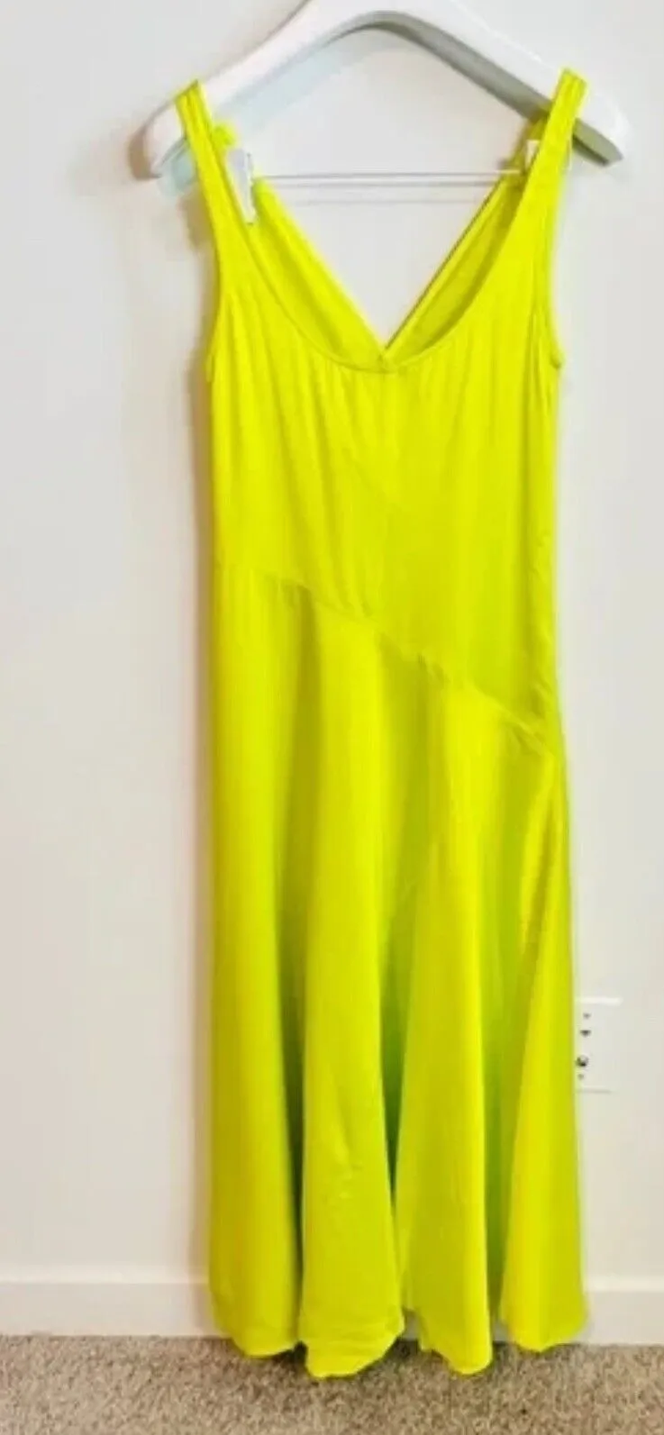 Polo Ralph Lauren Neon Sleeveless Maxi Slip Dress Silk US 0 UK 4 ladies