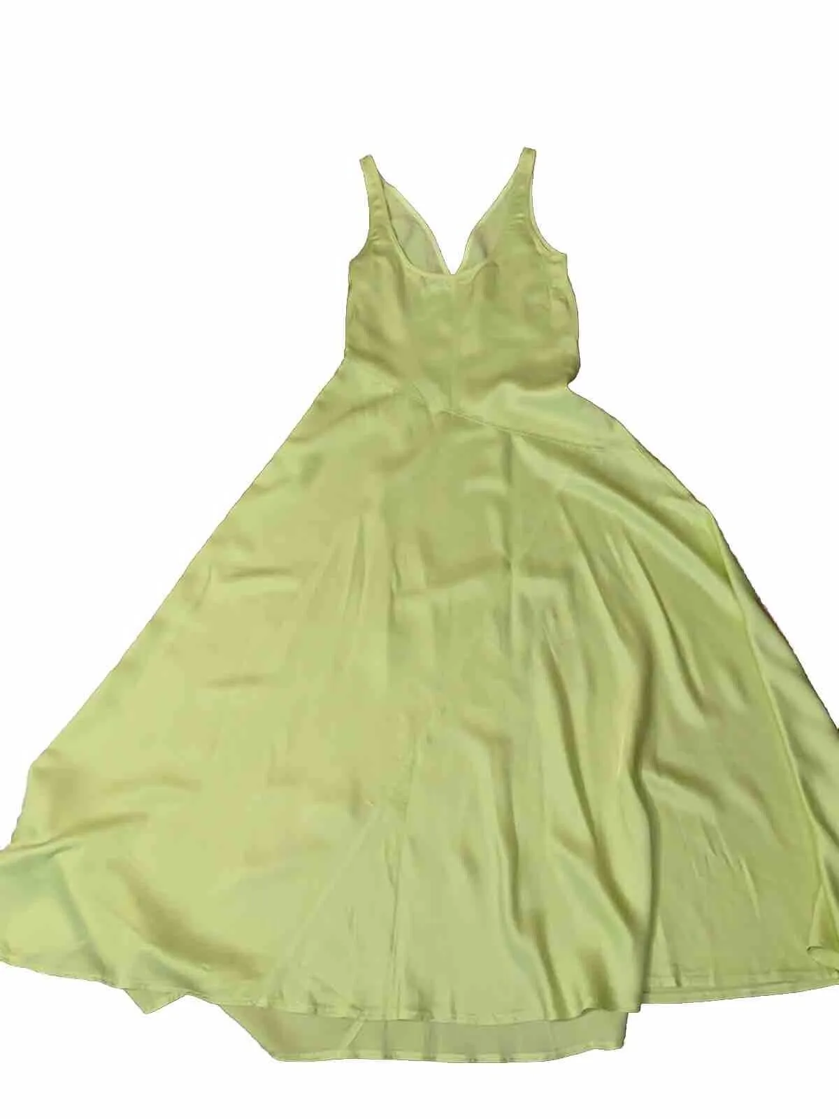 Polo Ralph Lauren Neon Sleeveless Maxi Slip Dress Silk US 0 UK 4 ladies