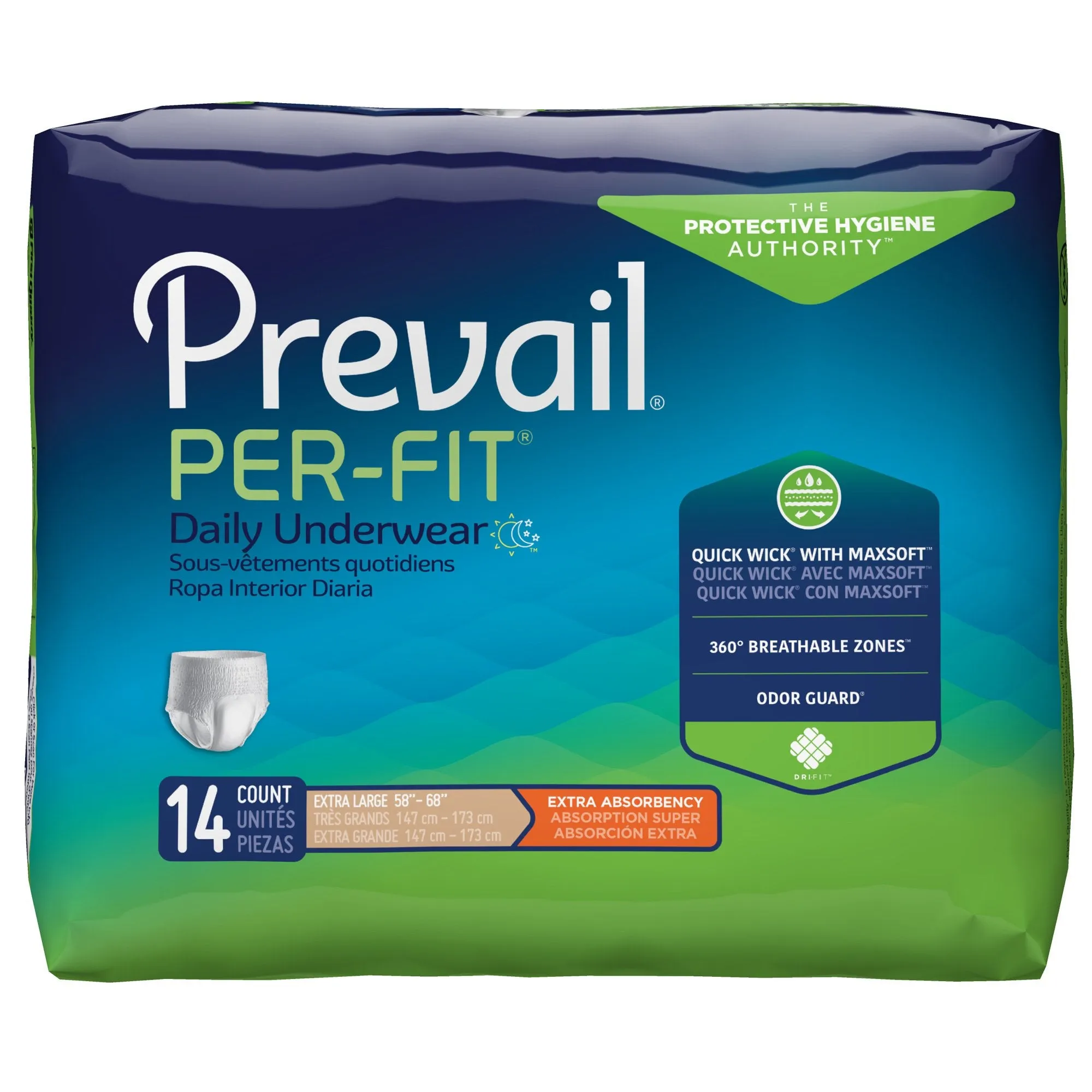 Prevail® Per-Fit® Extra Absorbent Underwear, Extra Large