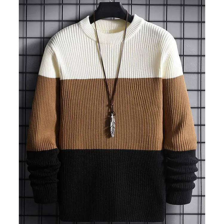 "Ribbed Cut & Sue Sweatshirt Style Knitted