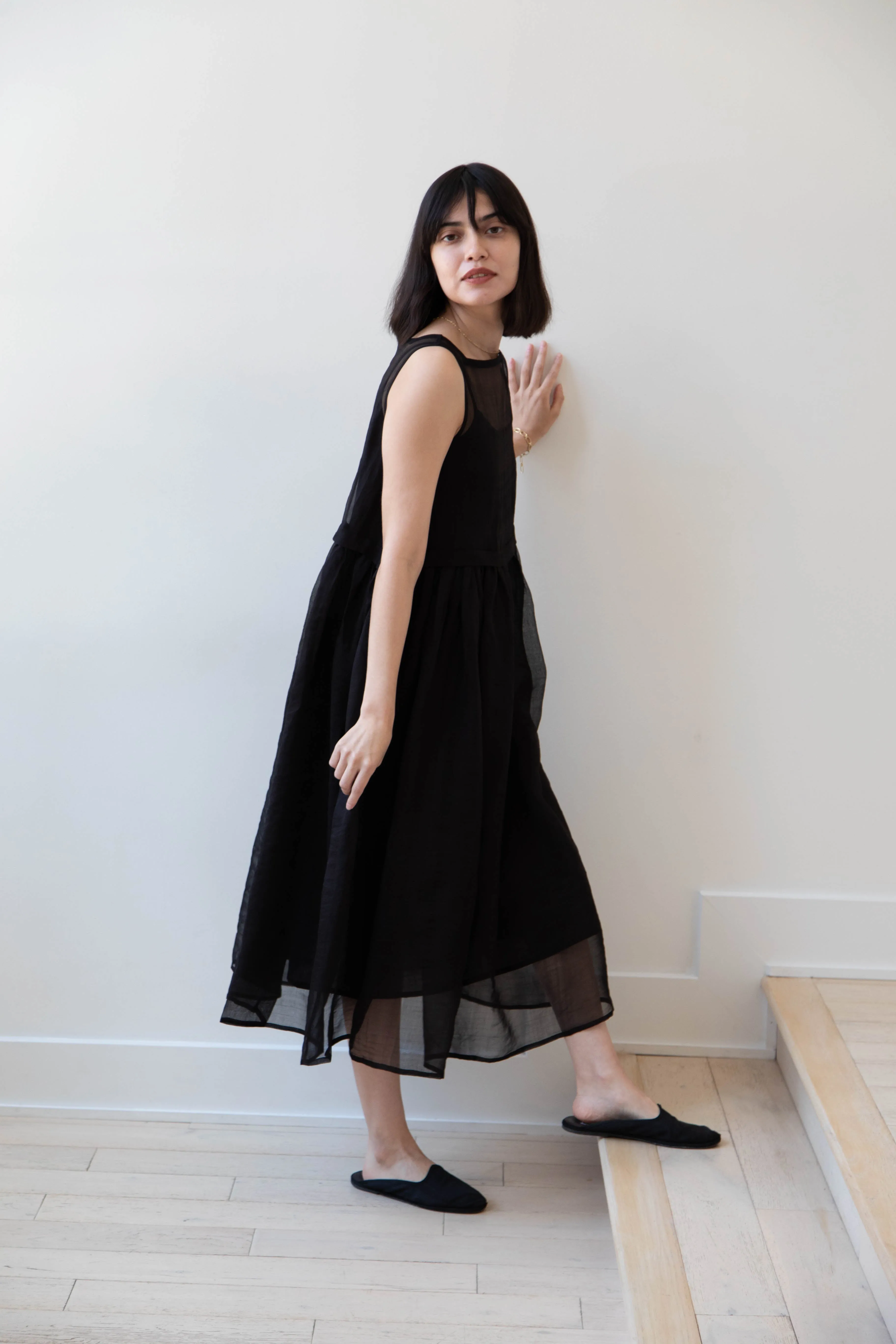 RB by Runaway Bicycle | Silk Organza Anna Dress in Black