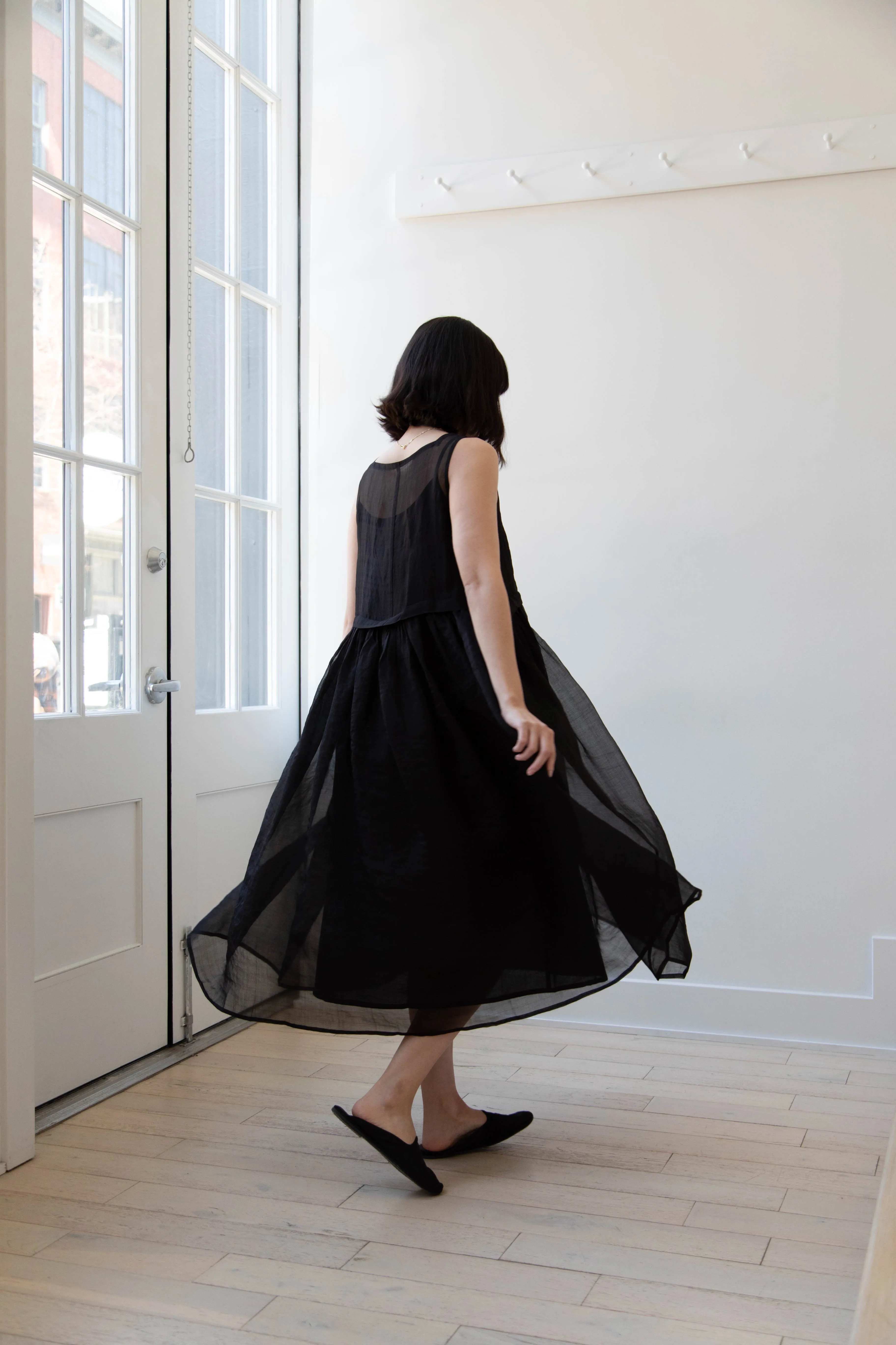 RB by Runaway Bicycle | Silk Organza Anna Dress in Black