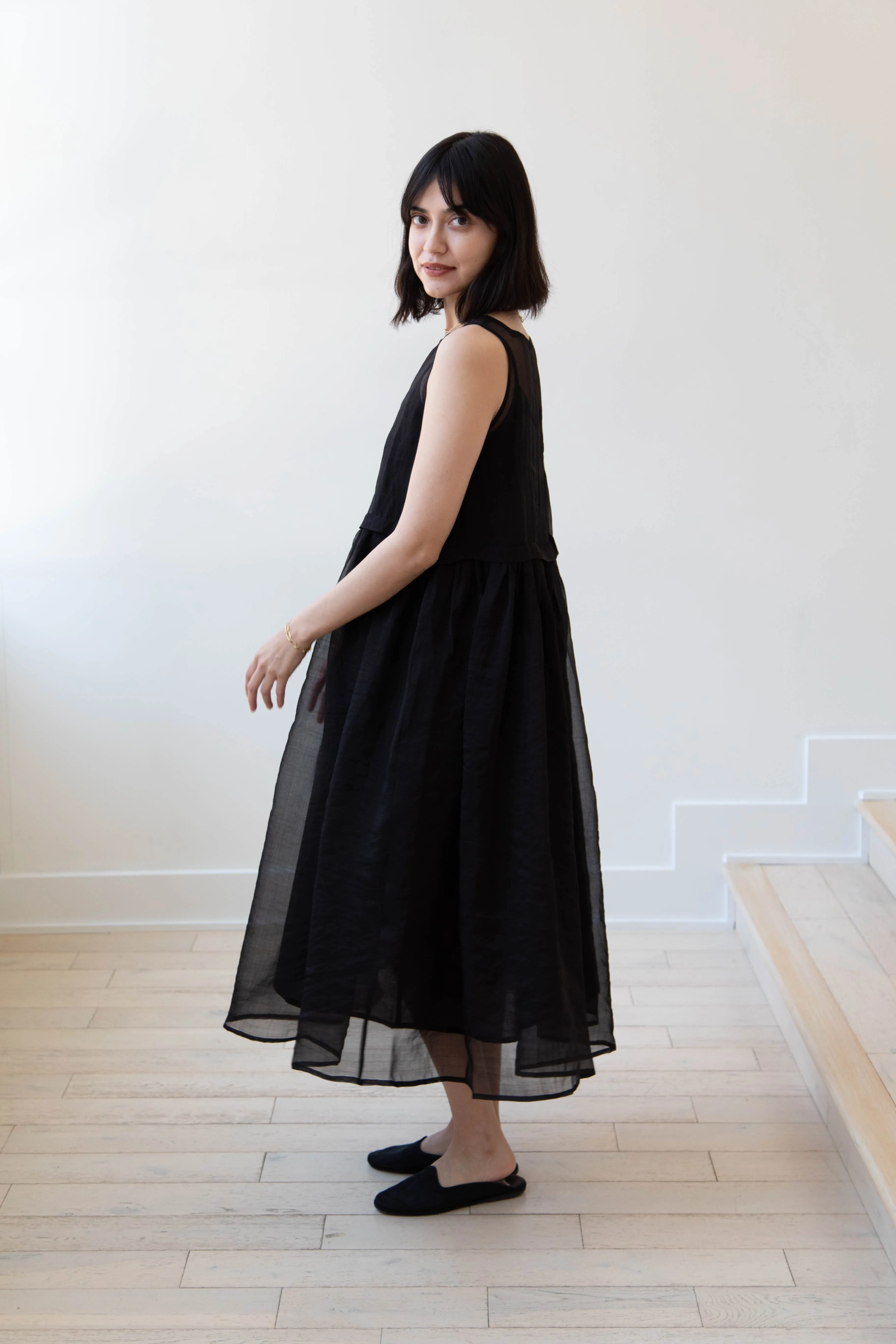 RB by Runaway Bicycle | Silk Organza Anna Dress in Black
