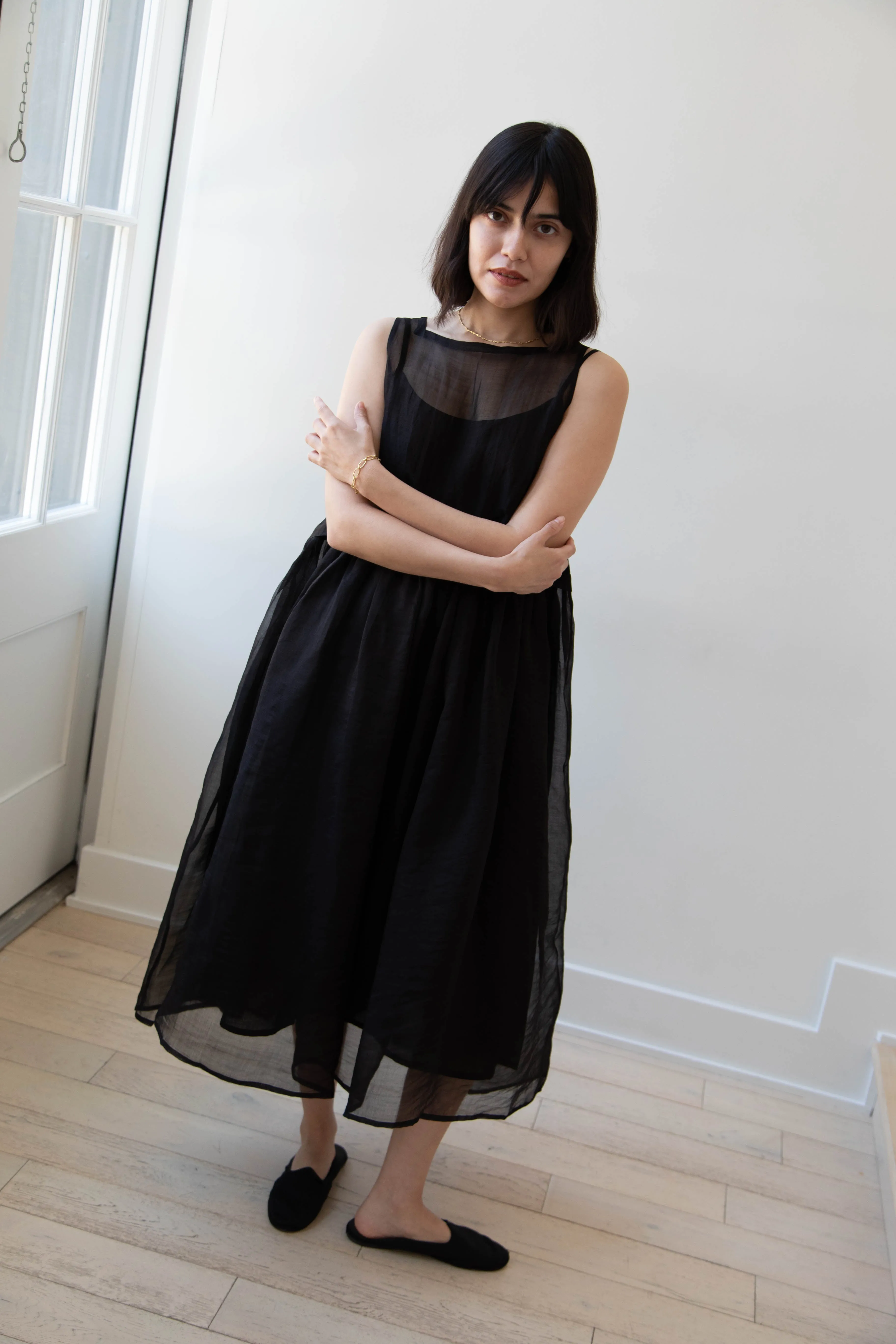 RB by Runaway Bicycle | Silk Organza Anna Dress in Black