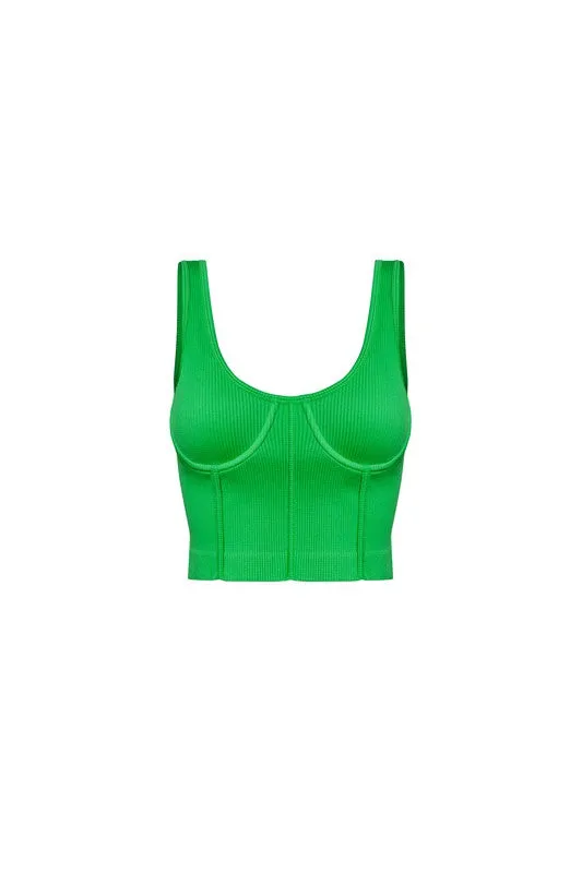 Ribbed Wire Contour Top