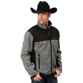 Roper Men's Bonded Fleece Sweater Grey/Black