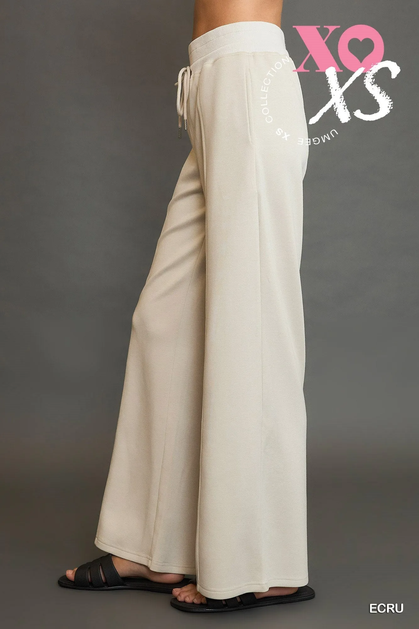 Sale Luxeknit High Waisted Sweatpants Ecru