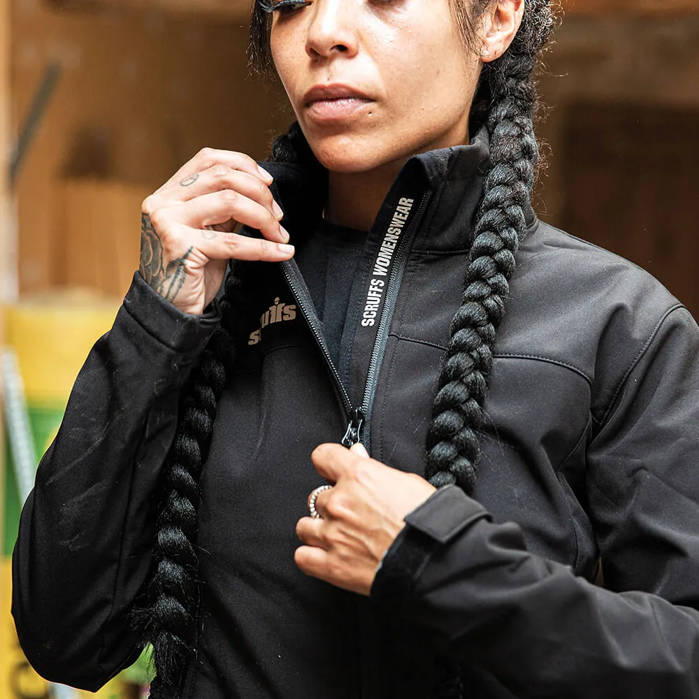 Scruffs Womens Trade Fleece-Lined Water Resistant Softshell Jacket