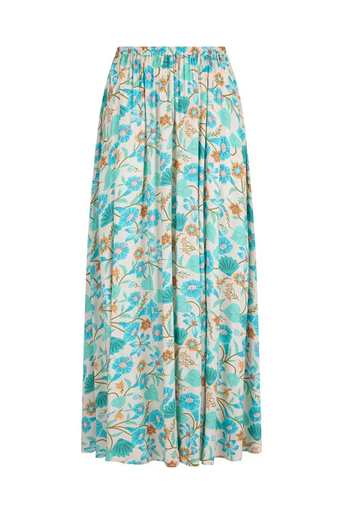 SPELL Goldie Maxi Skirt - Lagoon
