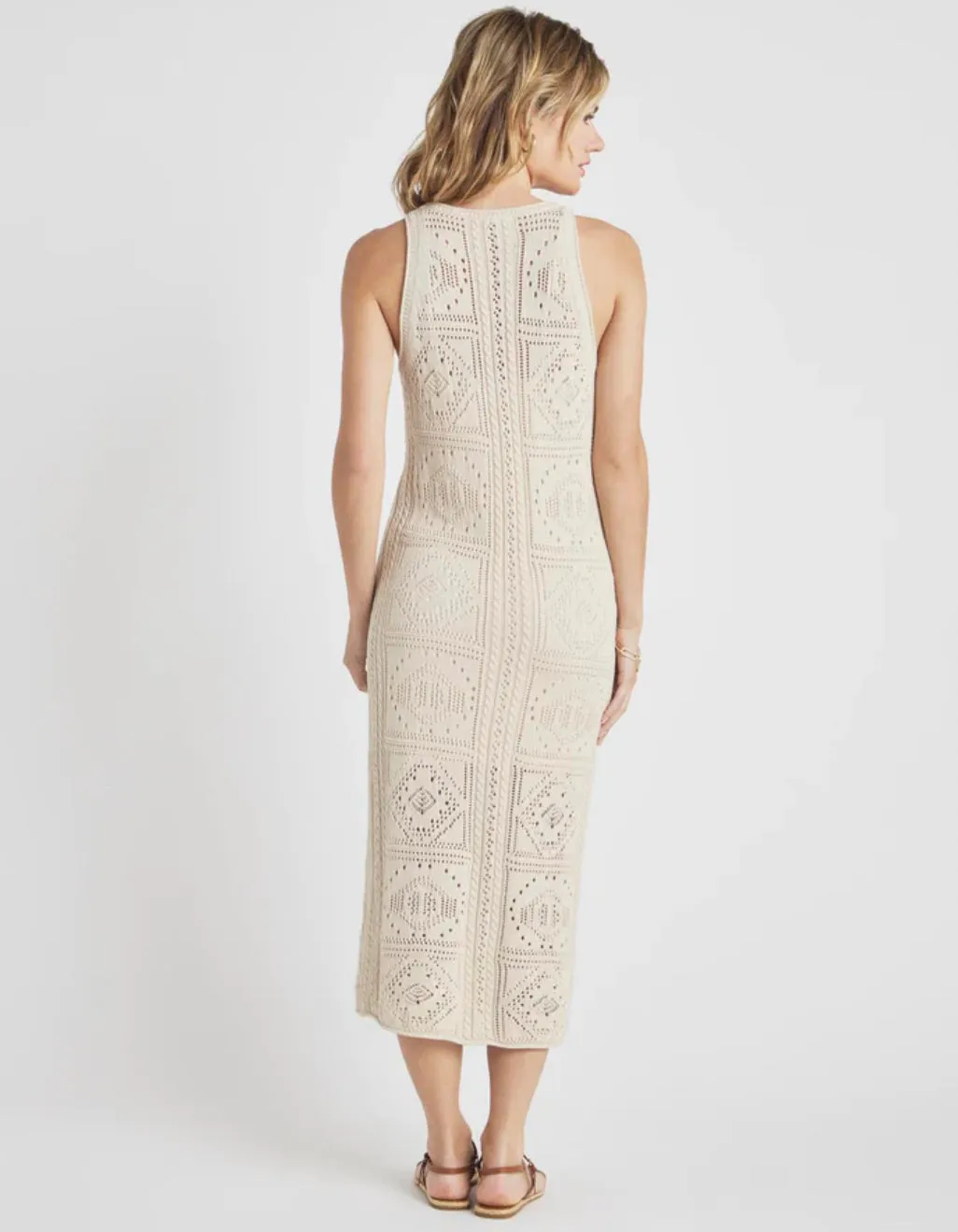 Splendid - Kimi Crochet Tank Dress in Neutral