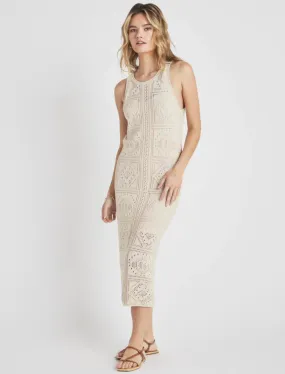 Splendid - Kimi Crochet Tank Dress in Neutral