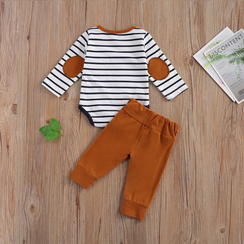 Striped Onesie & Pants Set