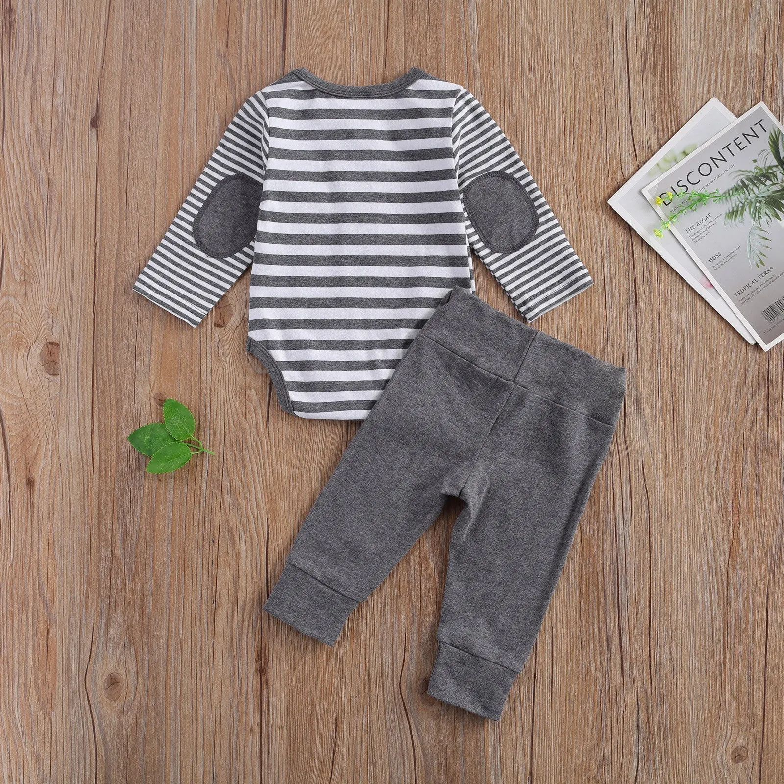 Striped Onesie & Pants Set