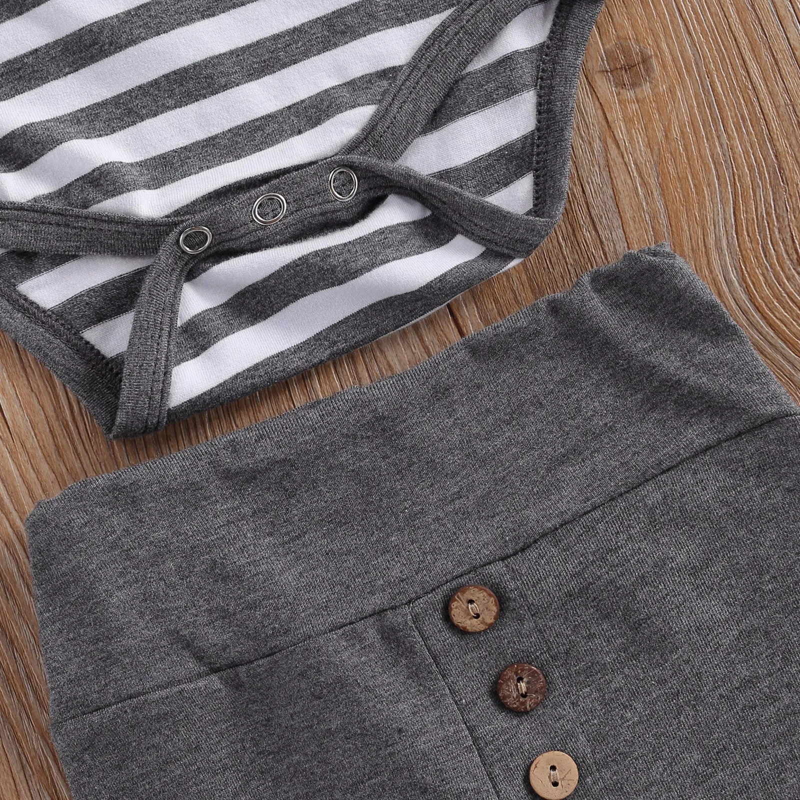Striped Onesie & Pants Set