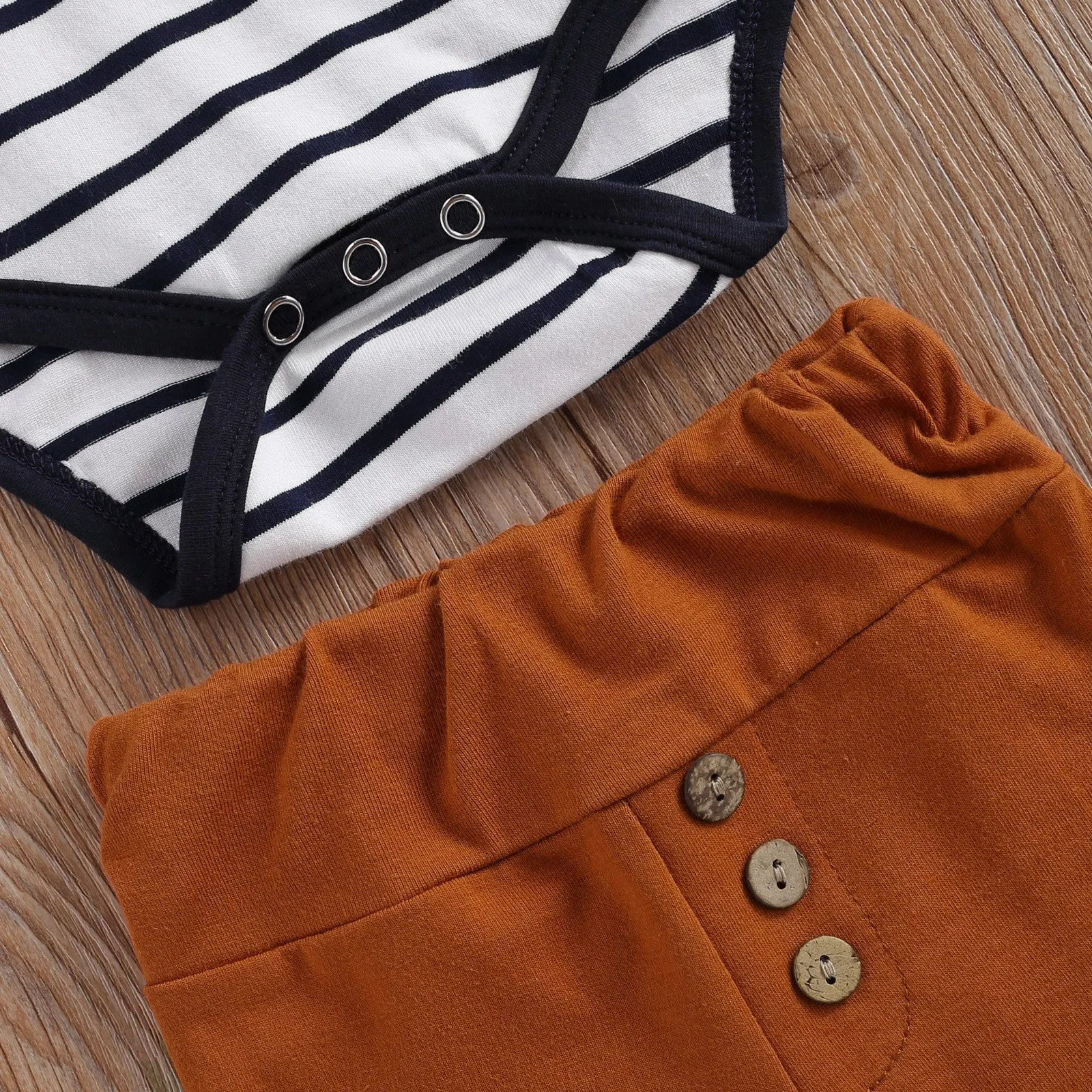 Striped Onesie & Pants Set