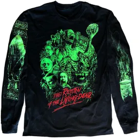 THE RETURN OF THE LIVING DEAD "Glow in the Dark" UNEEDA LONG SLEEVE