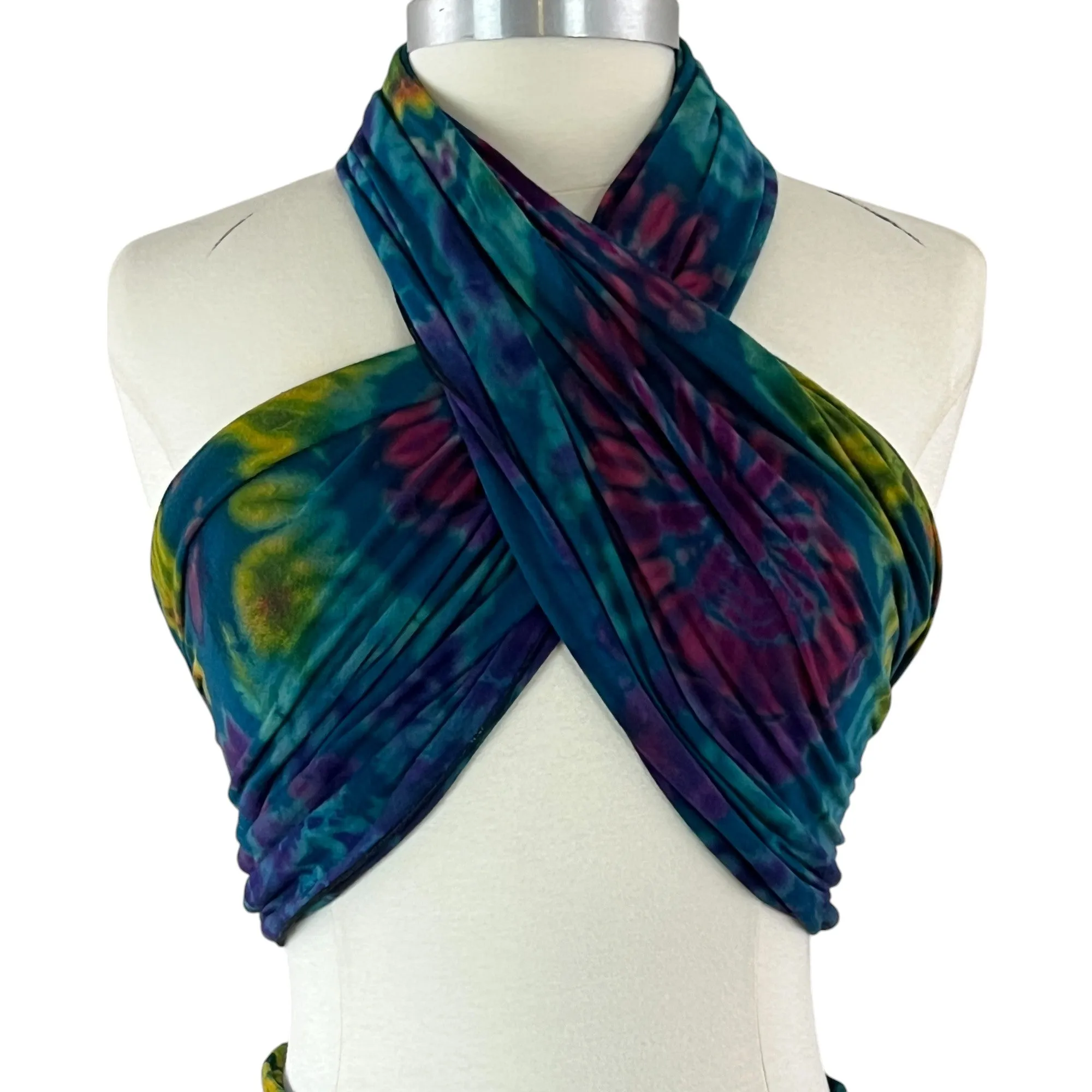 Tie Dye Maxi Skirt & Wrap Set Size S/M