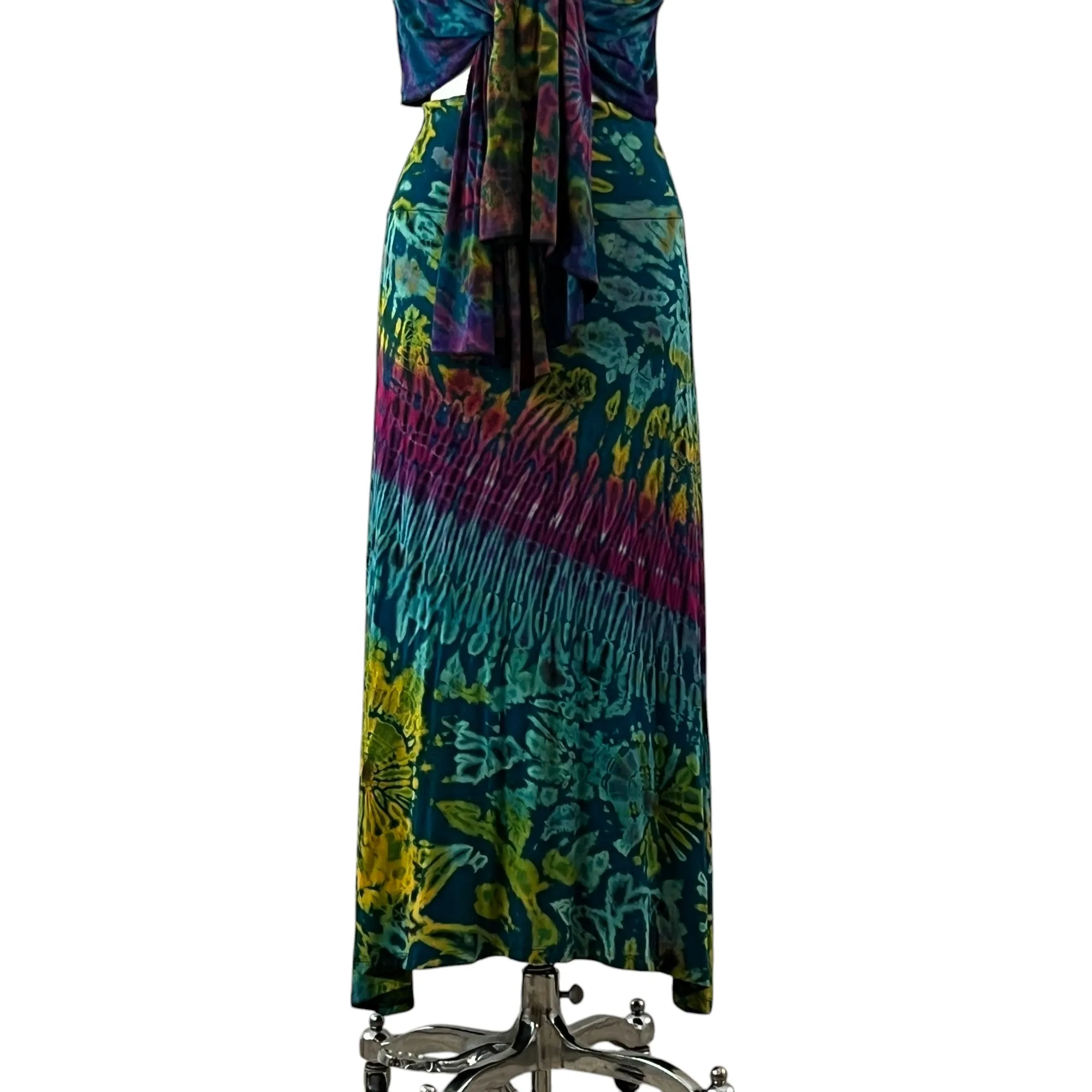 Tie Dye Maxi Skirt & Wrap Set Size S/M
