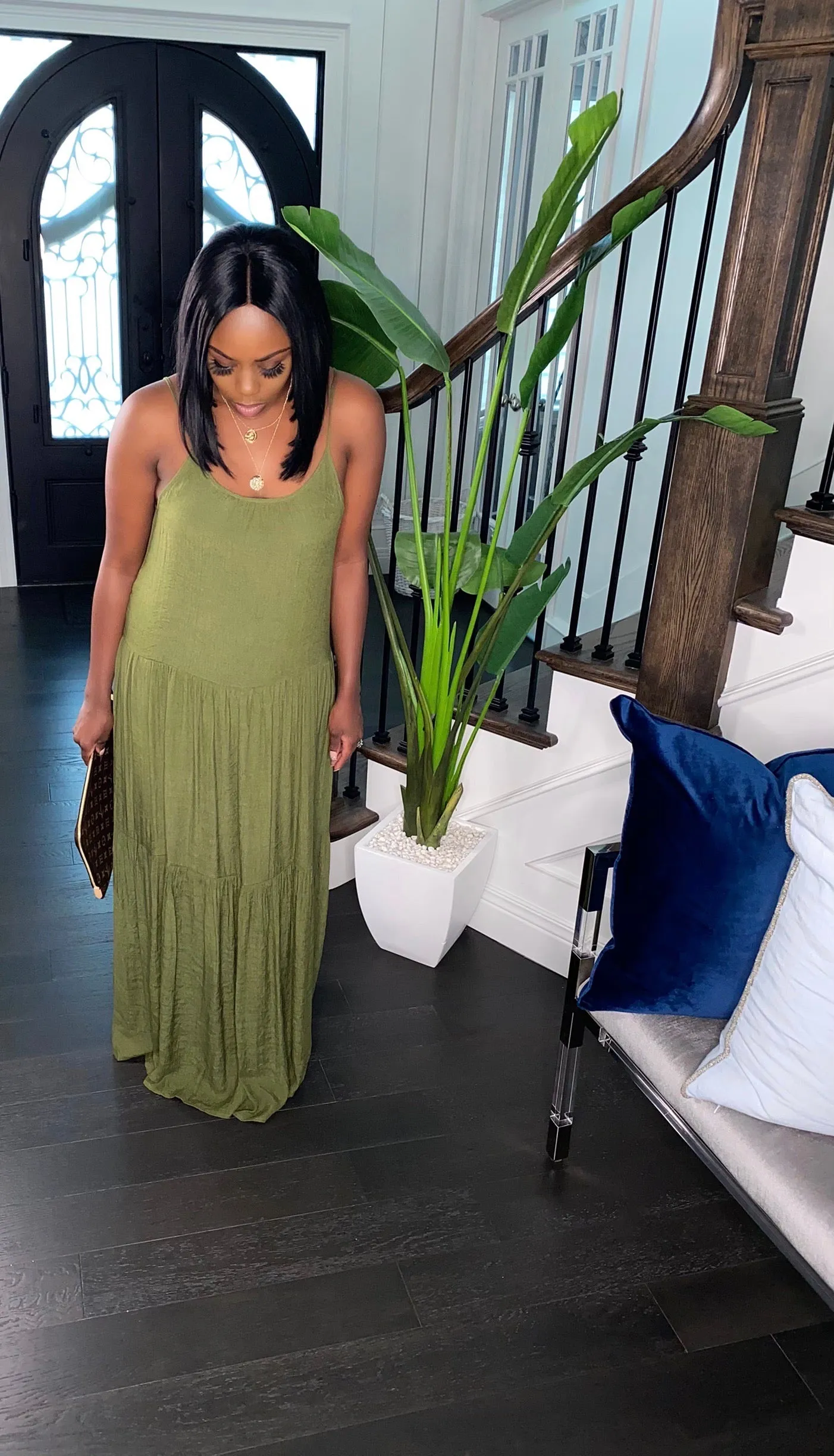 Vacay Babe Maxi Dress (Olive)