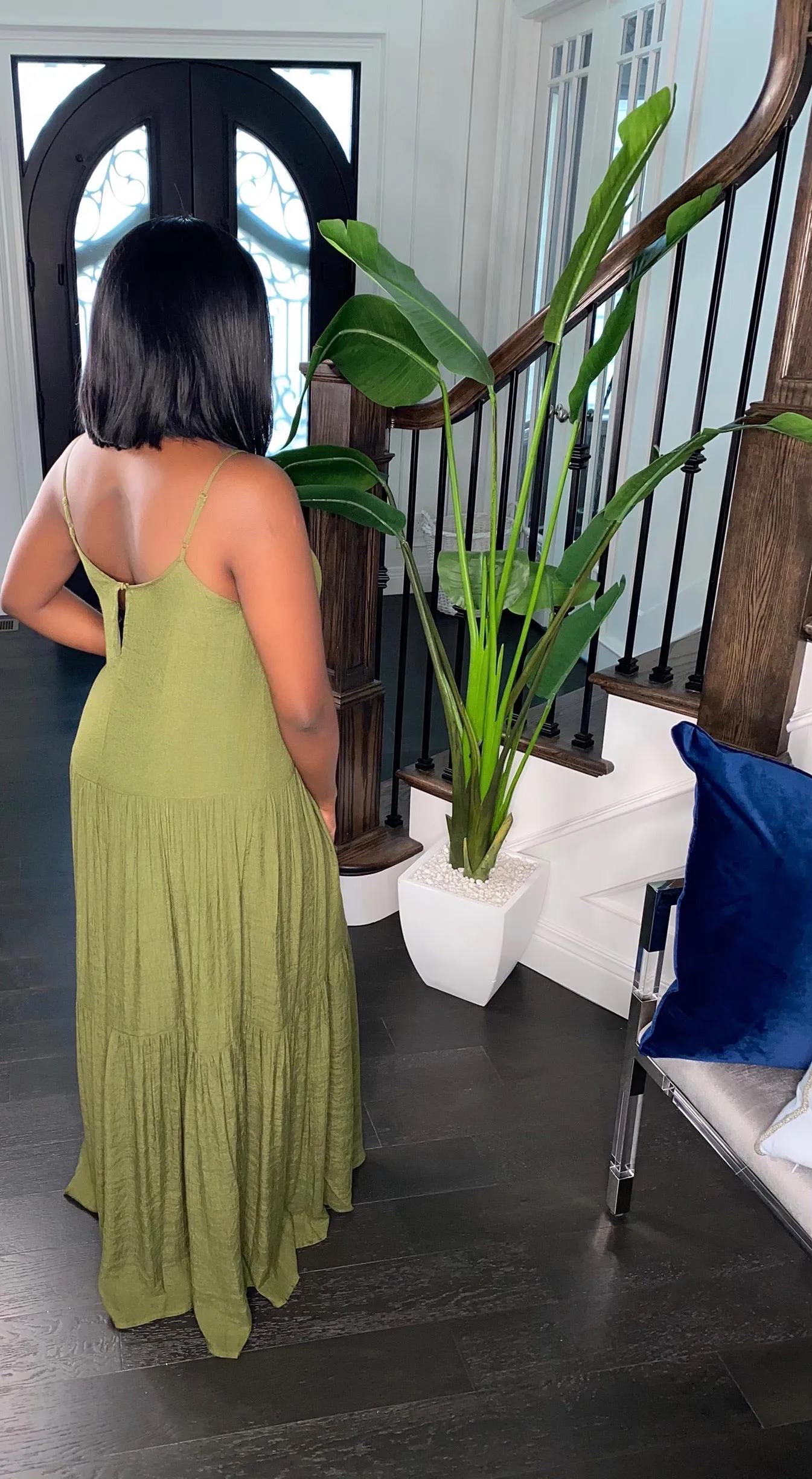 Vacay Babe Maxi Dress (Olive)