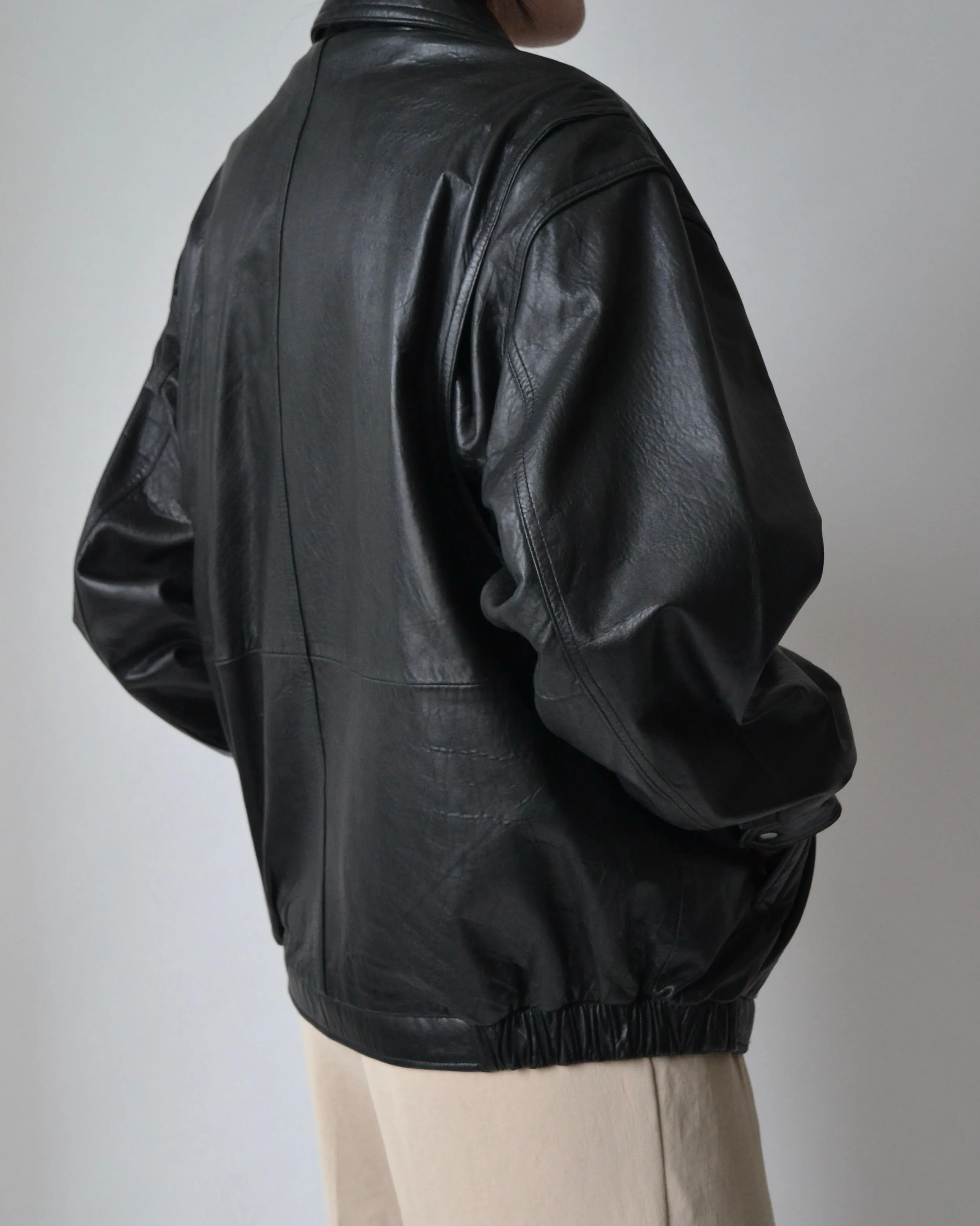 Vintage Black Leather Jacket