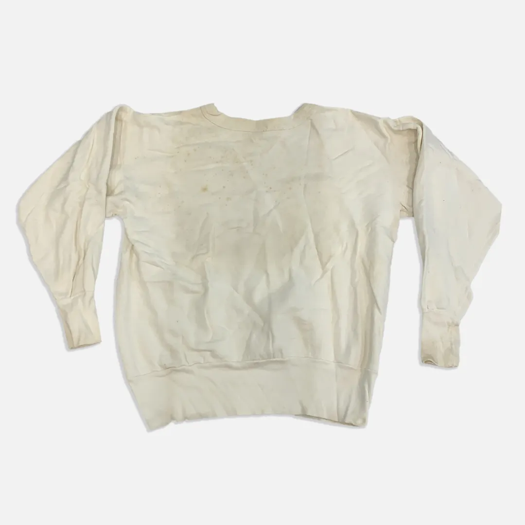 Vintage Cream Fruit Of The Loom Sweater 60-70s Crewneck