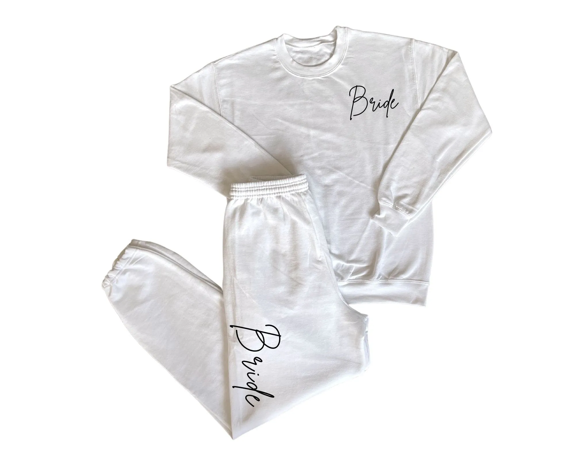 White Bridal Sweatsuit Set