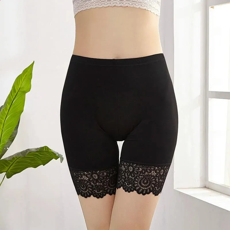 Women Plus Size Comfortable Lace Panty Underwear Shorts