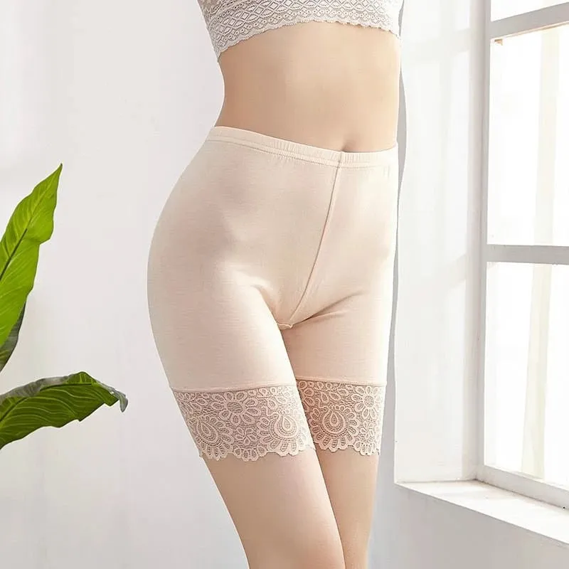 Women Plus Size Comfortable Lace Panty Underwear Shorts
